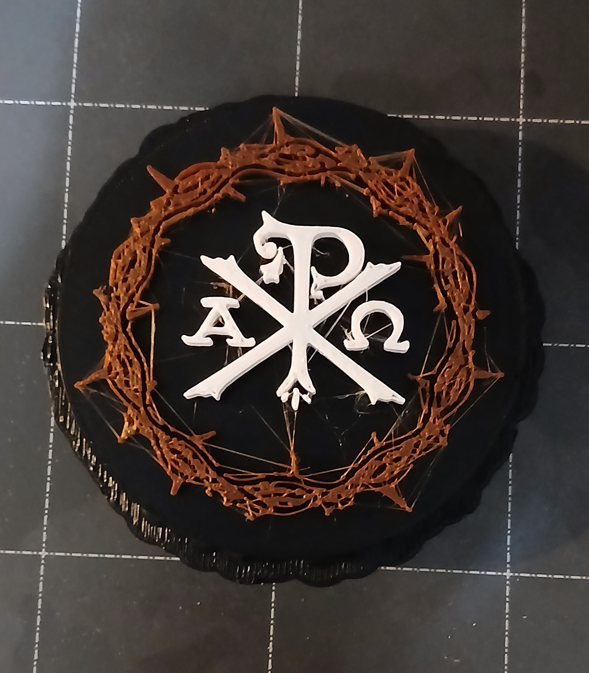 Chi Rho inside of Crown of Thorns
