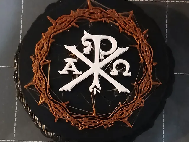Chi Rho inside of Crown of Thorns