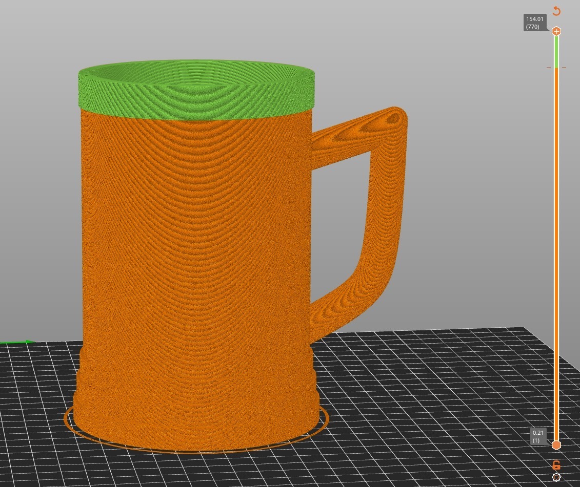 Jarra Chop totalmente editable en Fusion 360 y step con stl para imprimir para vaso de 600cc