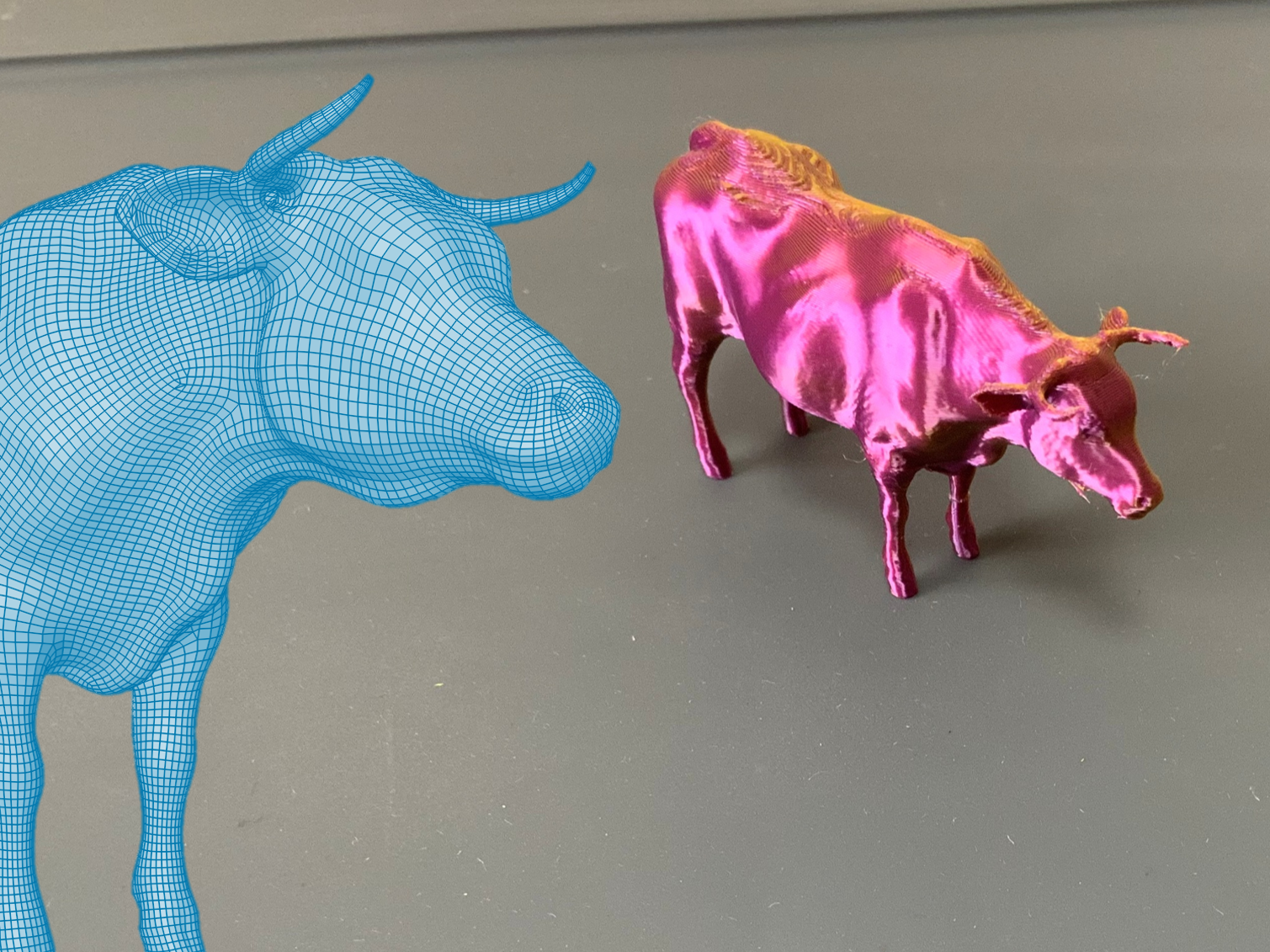 Cow - 3d outline