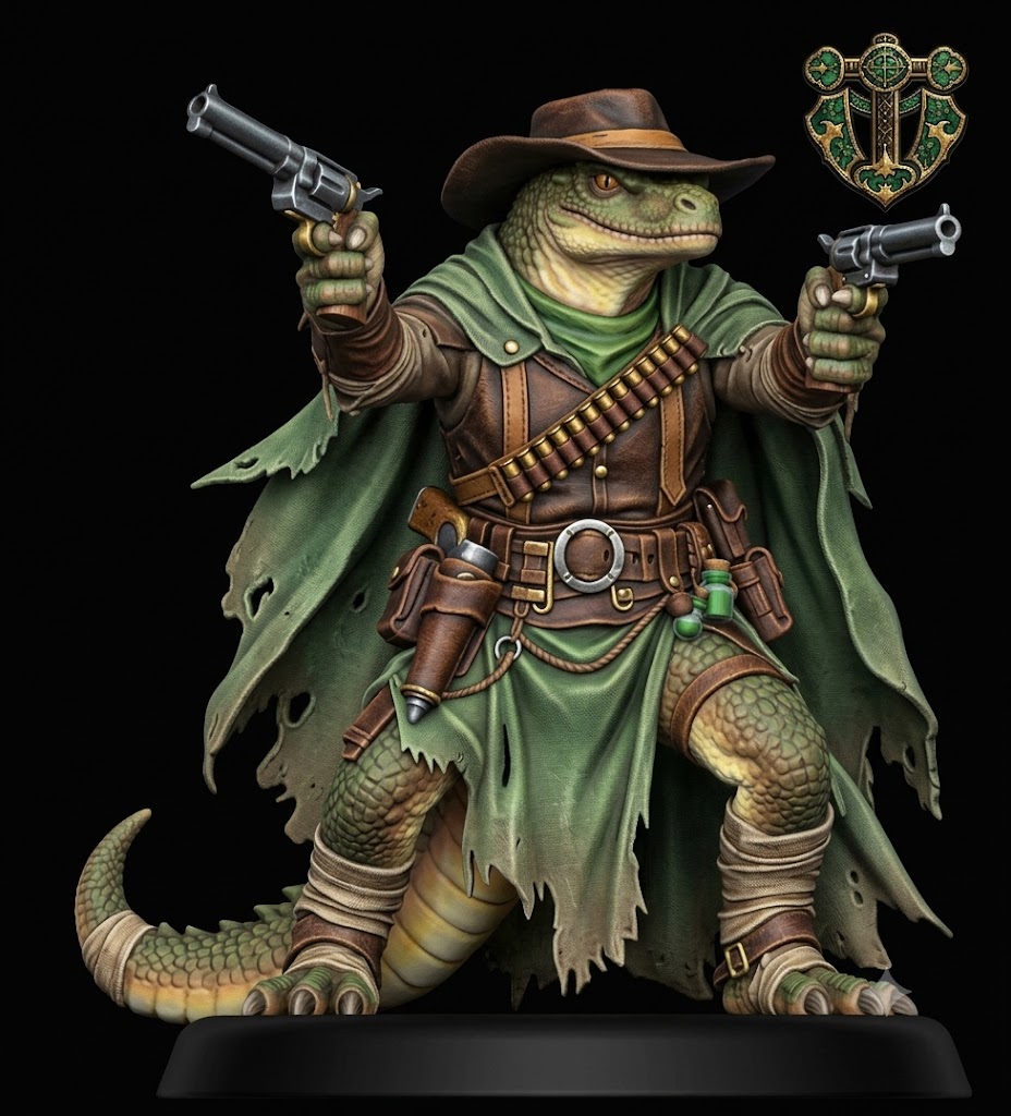 Lizardfolk Gunslinger — miniatura 2