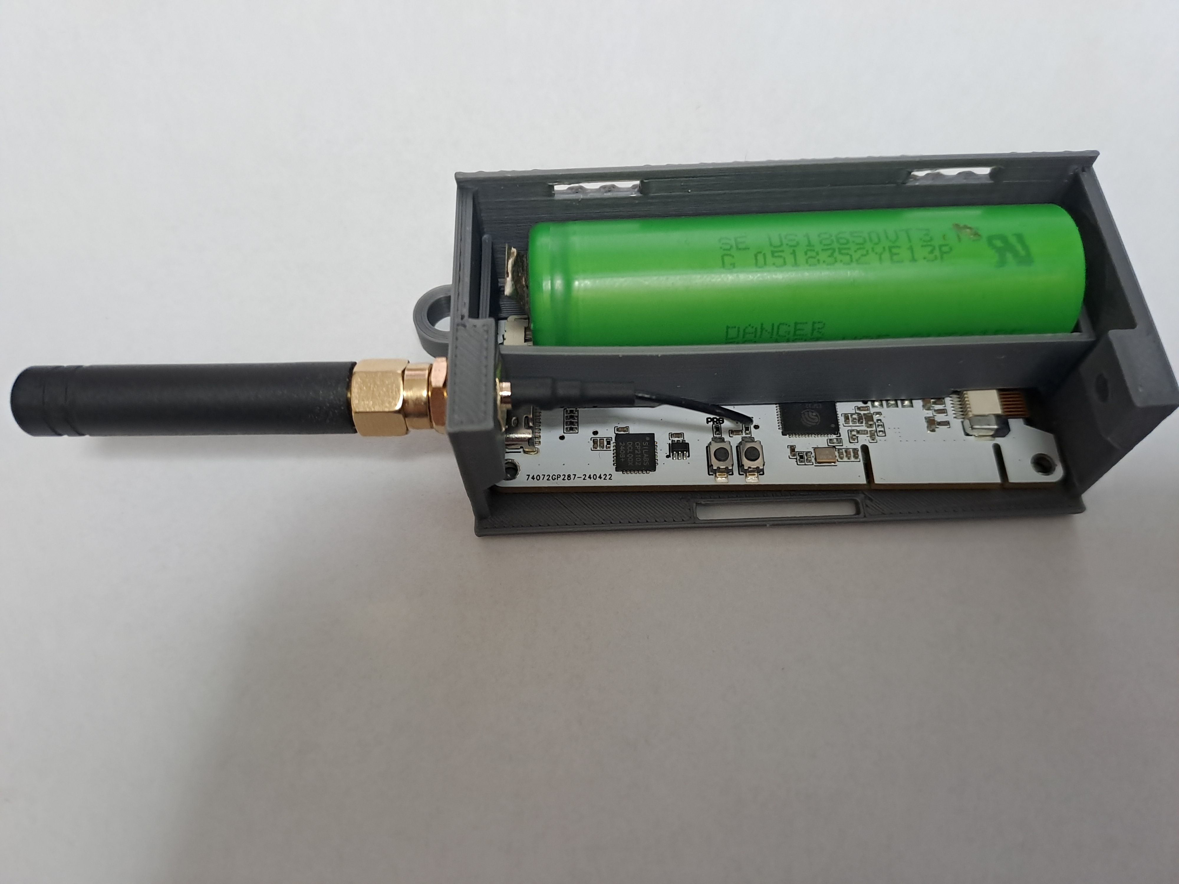 LoRA 18650 battery bay (2 variants)