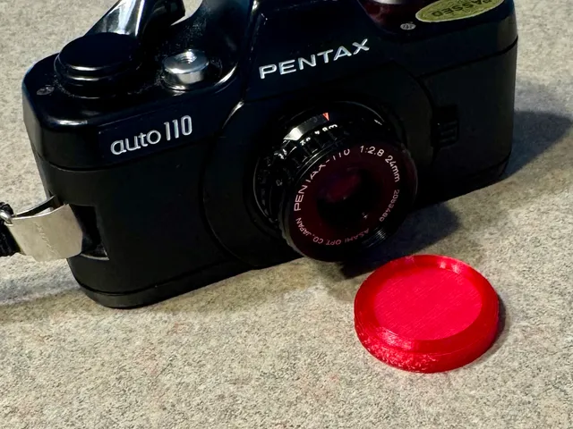 Pentax Auto 110 Lens Cap for 24mm Lens, 25.5mm Diameter