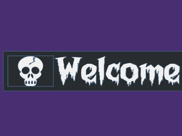 Halloween Unwelcome Sign