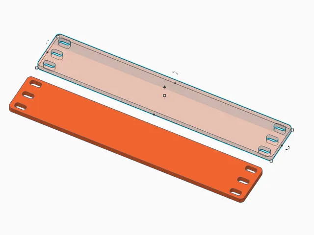 10 inch Rack 1U Panel Blank Template