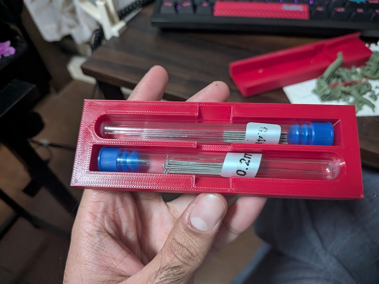 Gridfinity Custom Inserts for Nozzle Needles and Brass Brushes
