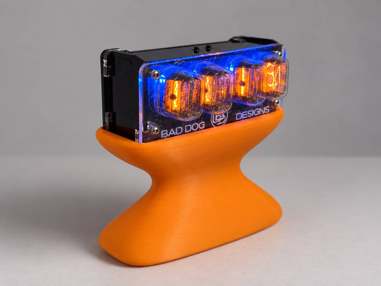 Parametric Retro Nixie Clock Display Stand