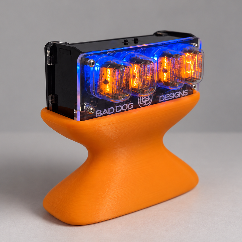 Parametric Retro Nixie Clock Display Stand by Rob Morrissey