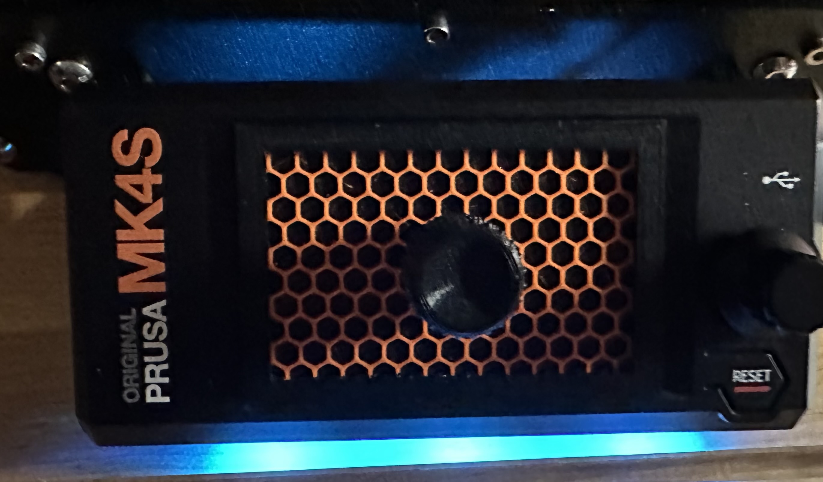 Prusa MK4/S LCD cover with knob. No MMU.