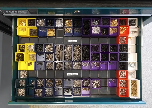 Metric Screws Organizers for Gridfinity