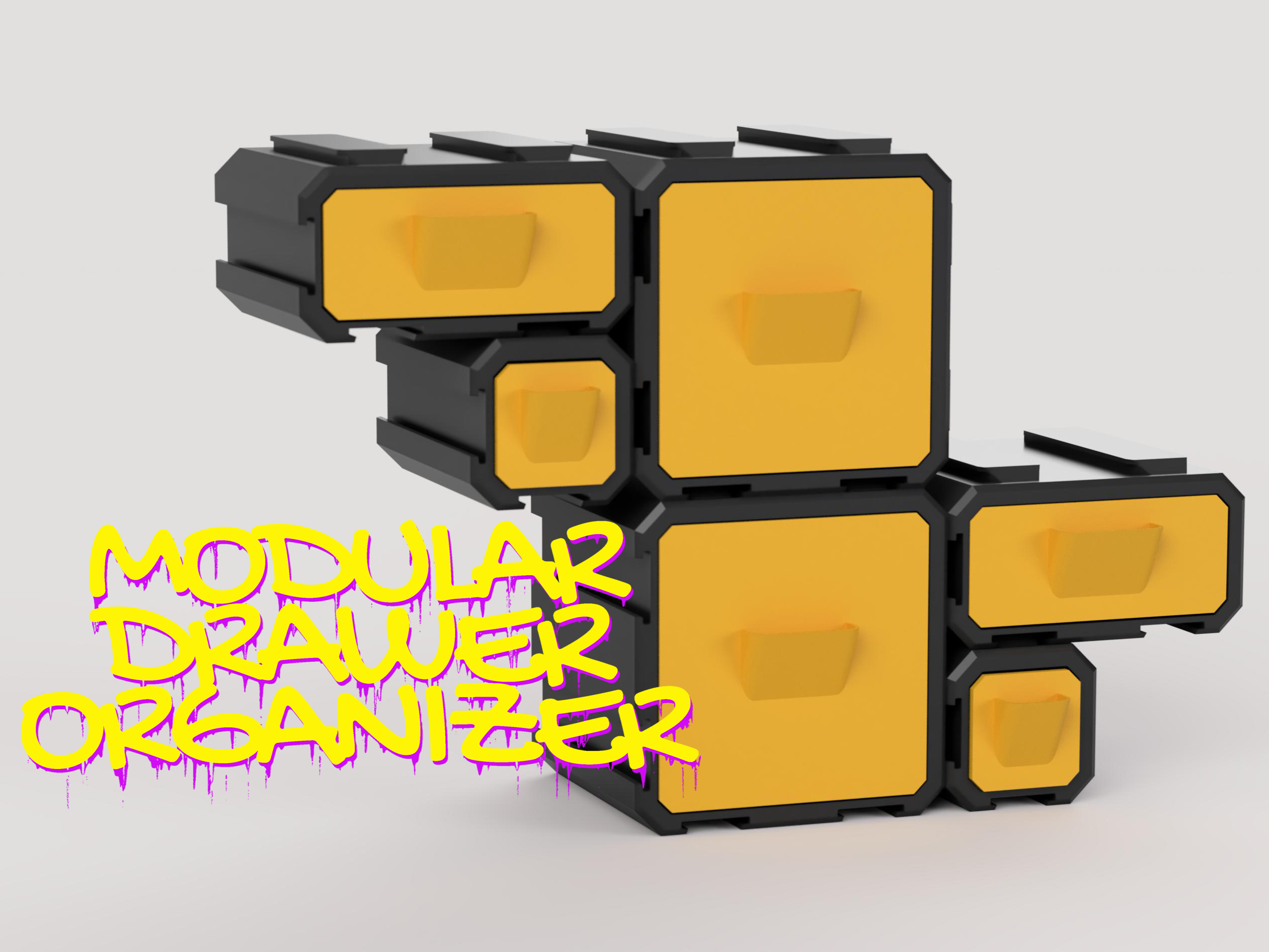 Modular organizer with an infinite number of combinations modulbox by