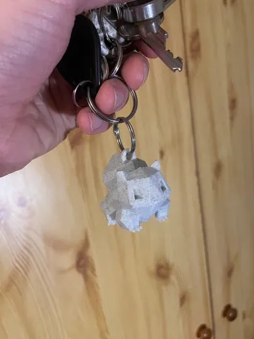 Bulbasaur low-poly keychain