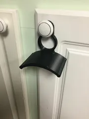 Headphone hanger for < 0.75" knob