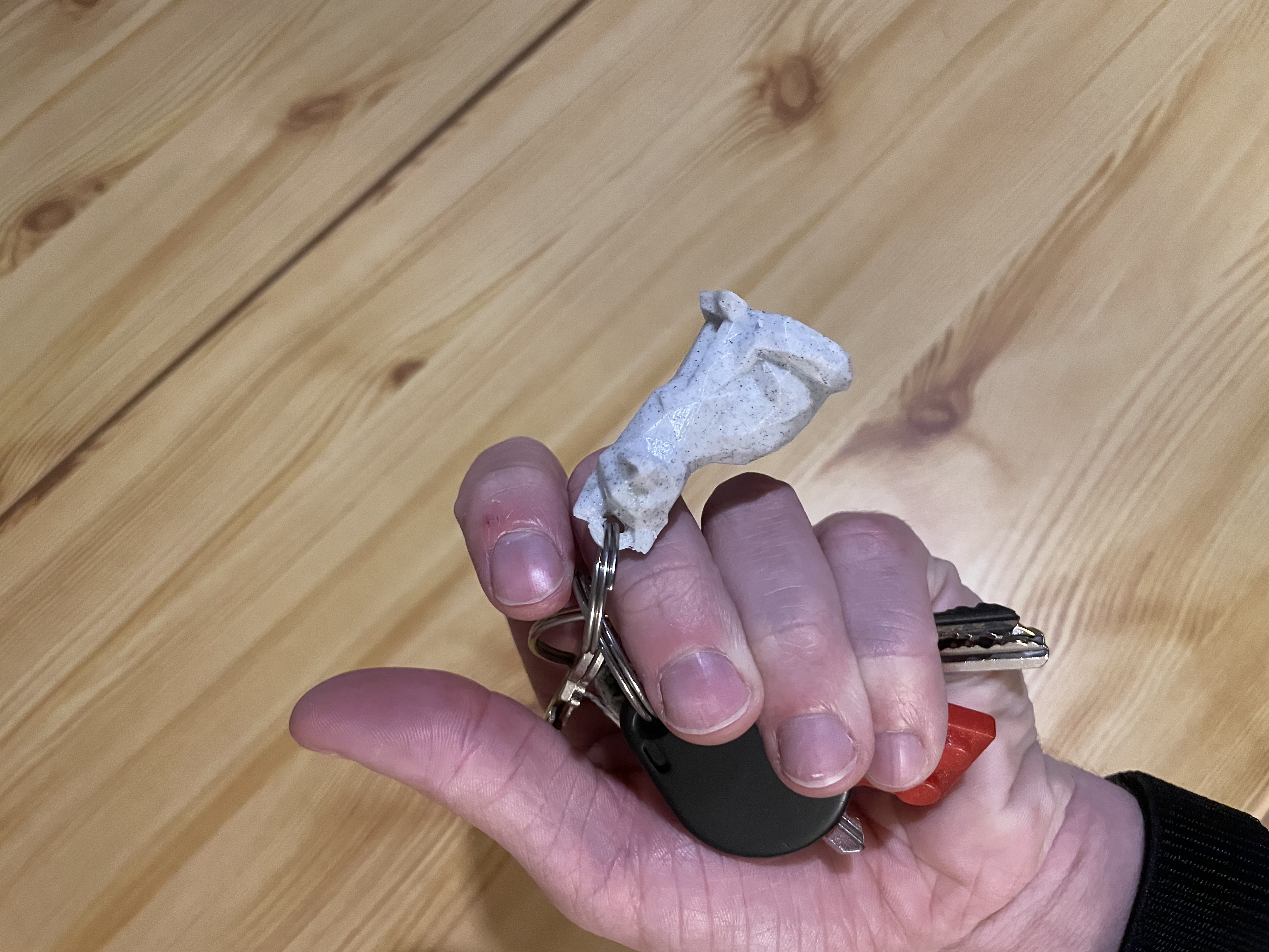 Low Poly Fox keychain