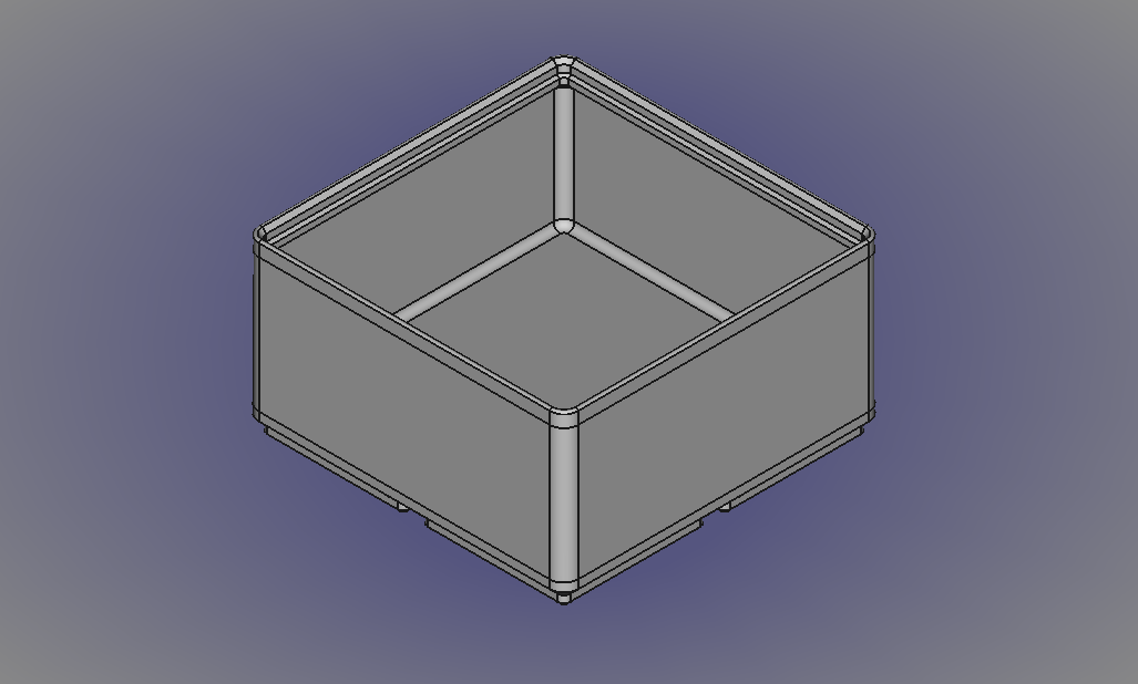 FreeCAD Gridfinity Parametric Simple Storage Bin