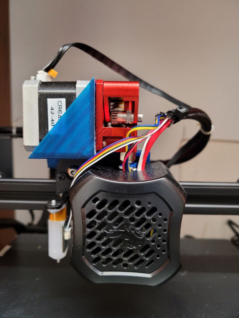 Ender 3 V2 Direct drive bracket for dual gear extruder by Angelo_Pompeo