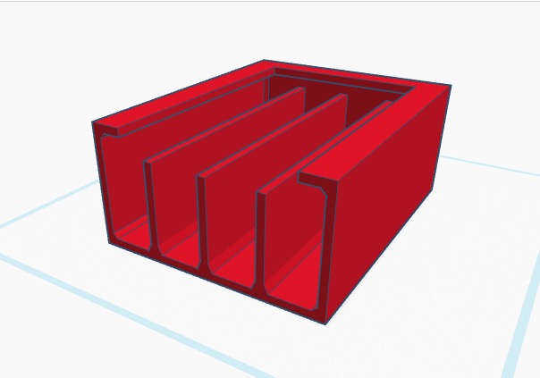 Under Desk cables Organizer - 4 slots