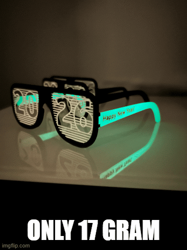 New Year's party glasses! (Only 17g)