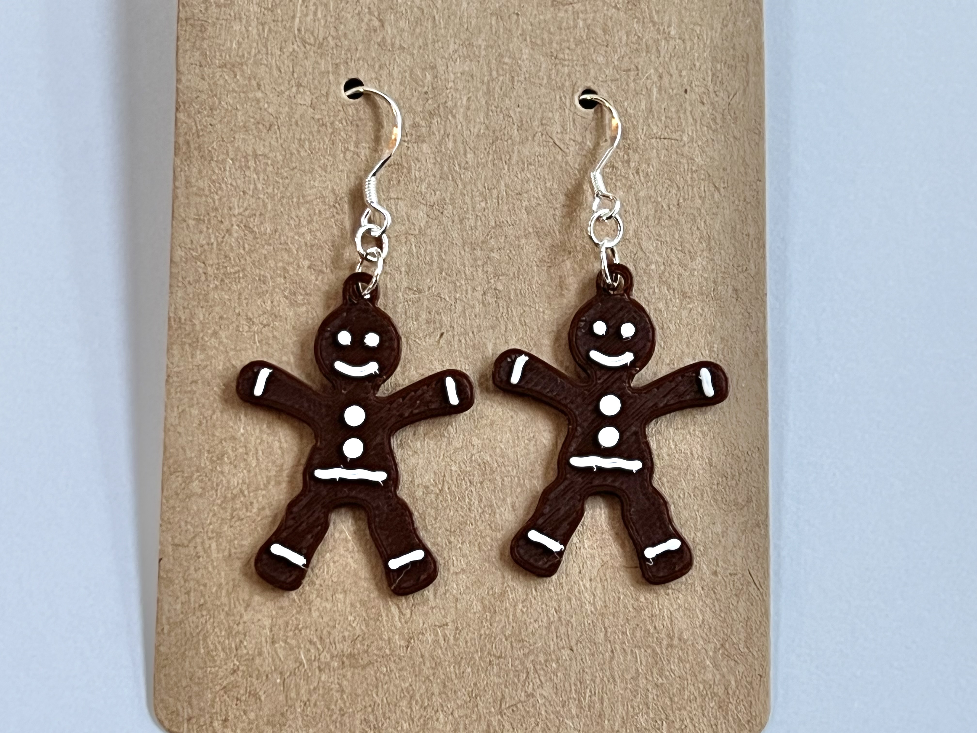 Gingerbread Man Earrings by dteng | Download free STL model ...