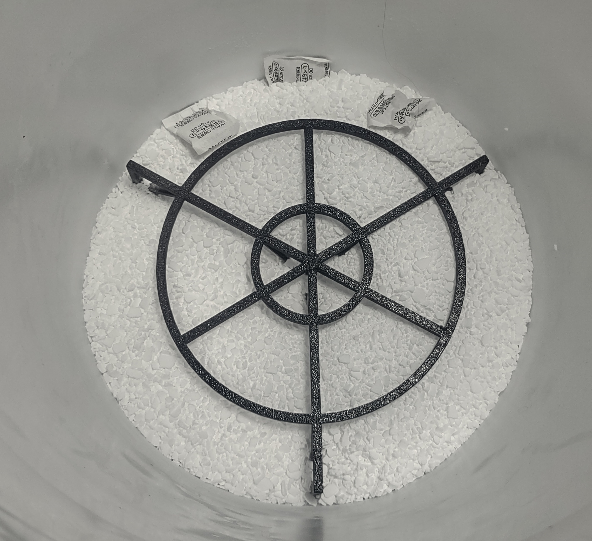 Drybox Desiccant Spacer/Standoff for filament storage in 5 gallon