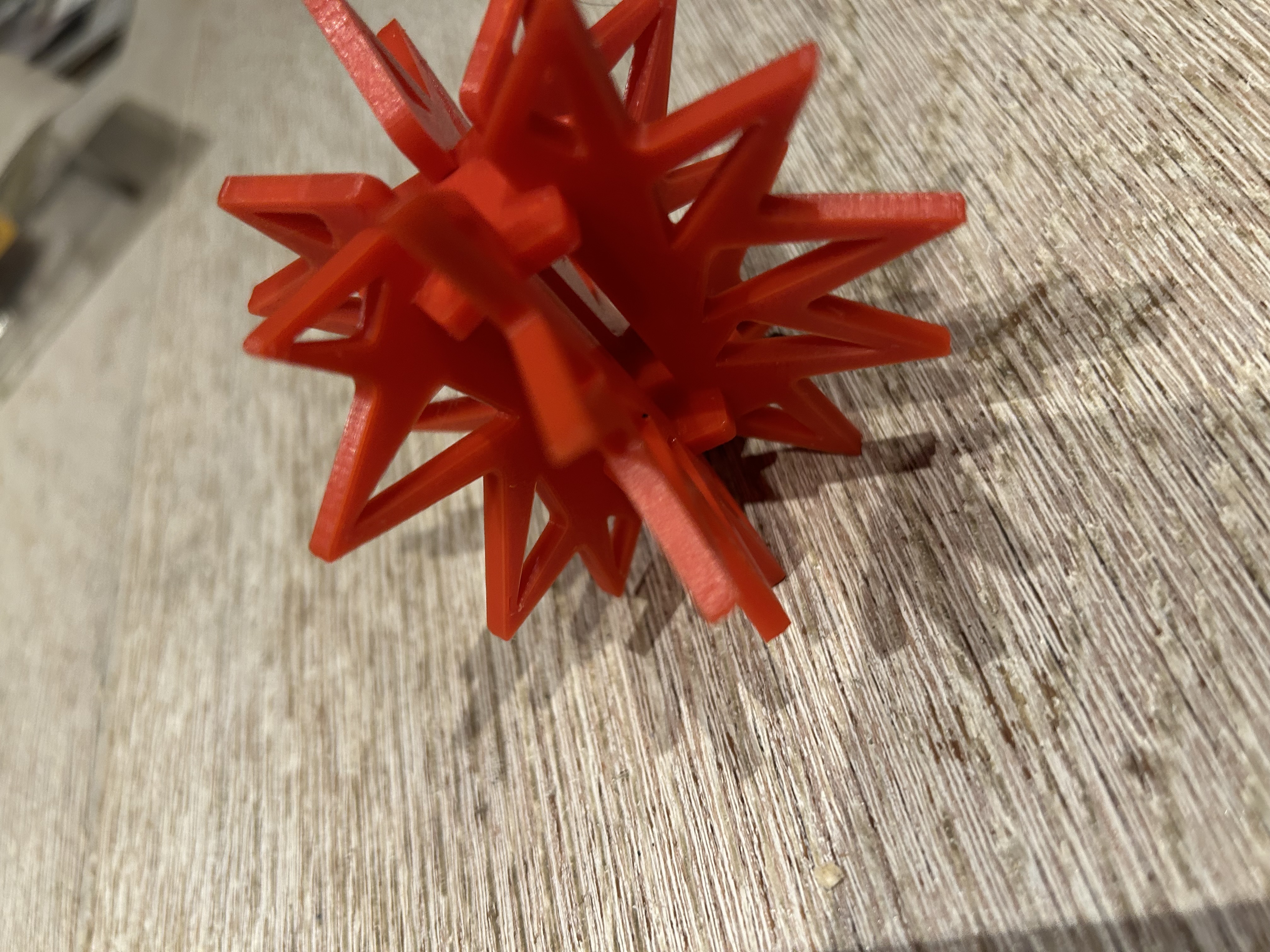 Crystal christmas ornament