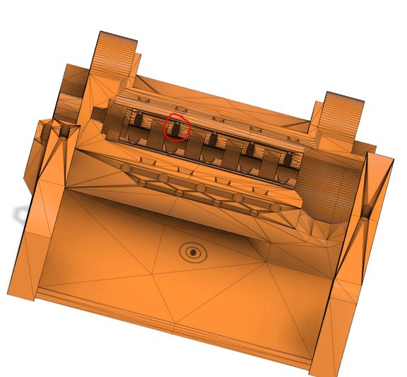 MMU3 Pulley body with narrow feeds