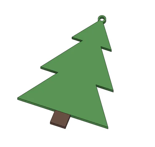Christmas tree ornament, only 15¢ per piece, quick and easy to print!