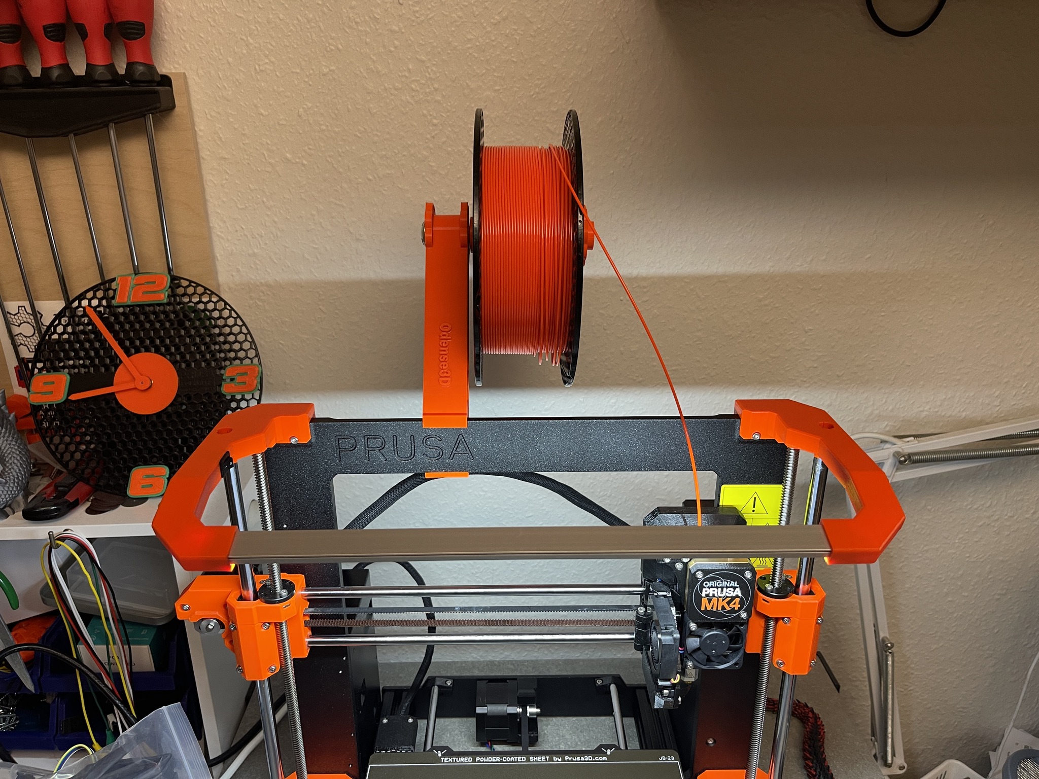 Odense3D Filament holder with bearings for Prusa FM printers by Leif