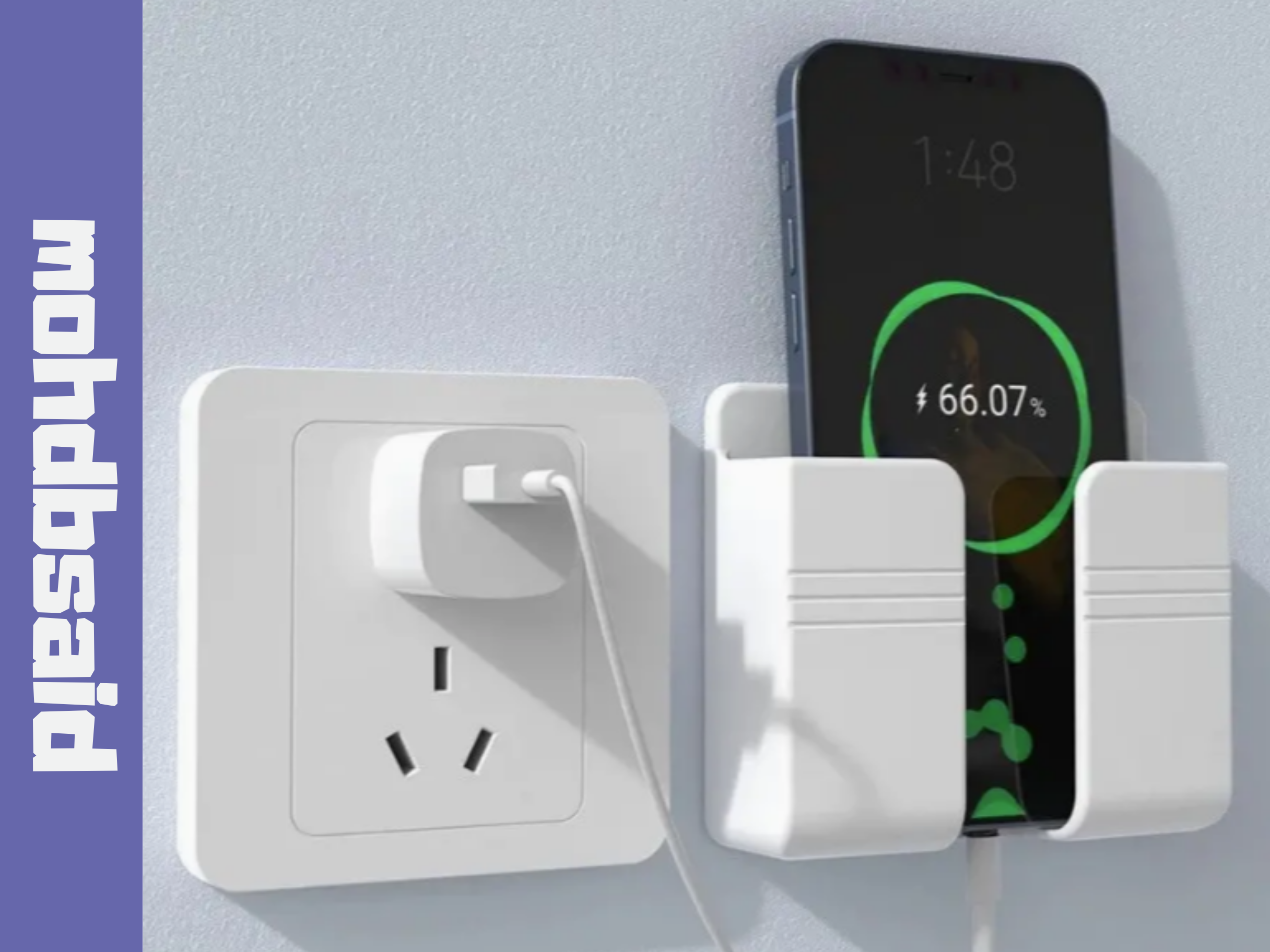 Wall-Mounted Mobile Phone Charging