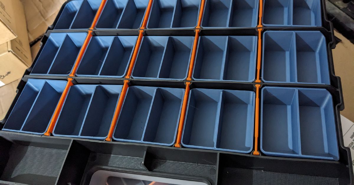 More simple storage bins for a doublesided small parts box by remington