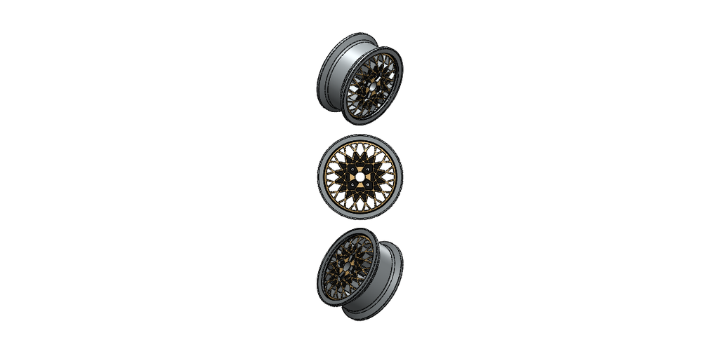 BBS RA inspired wheel with optional tyre and keychain option