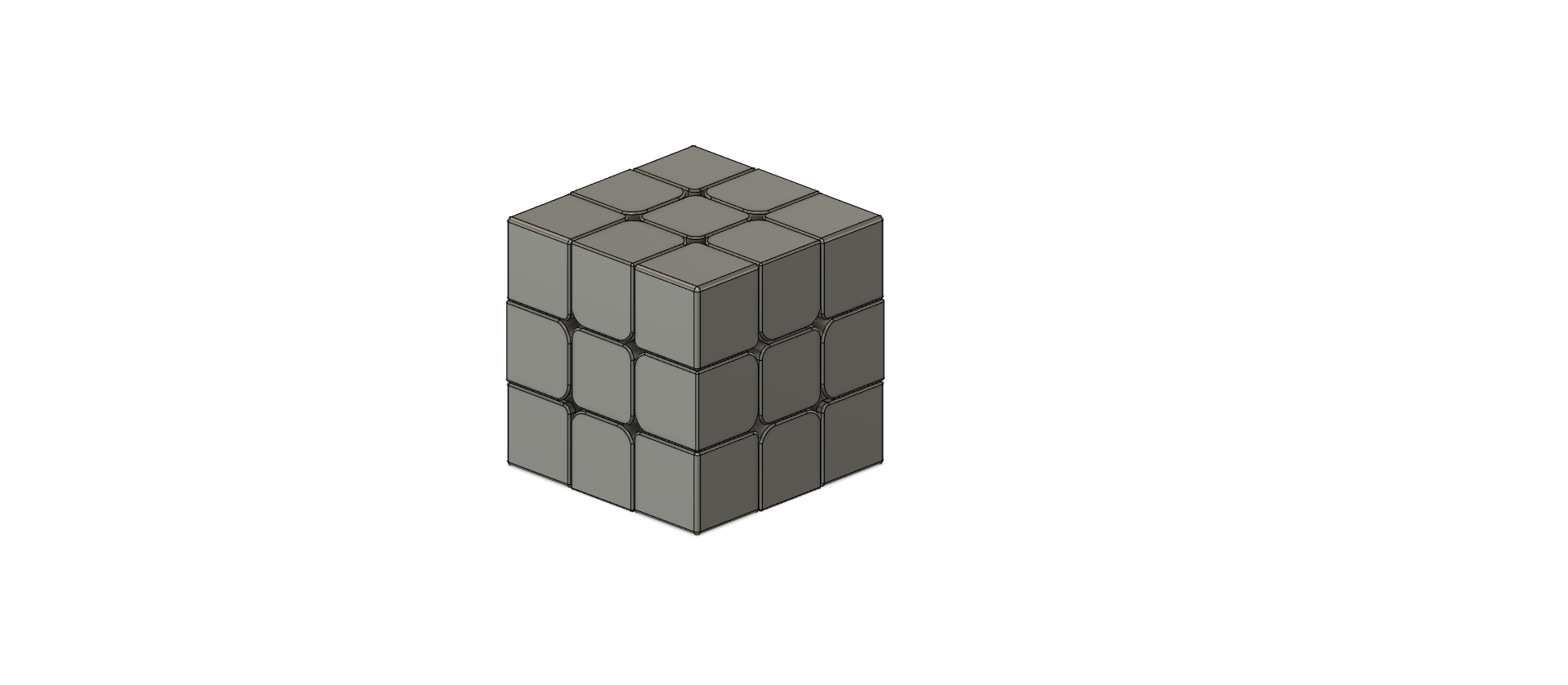 3d printed 3x3 rubiks cube von kihgu kostenloses stl modell