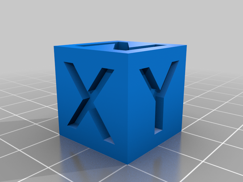 20mm XYZ Calibration Cube By Worreh | Download Free STL Model ...