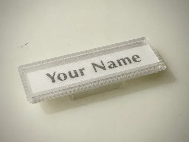 Namensschild-Einsatz für Briefkasten