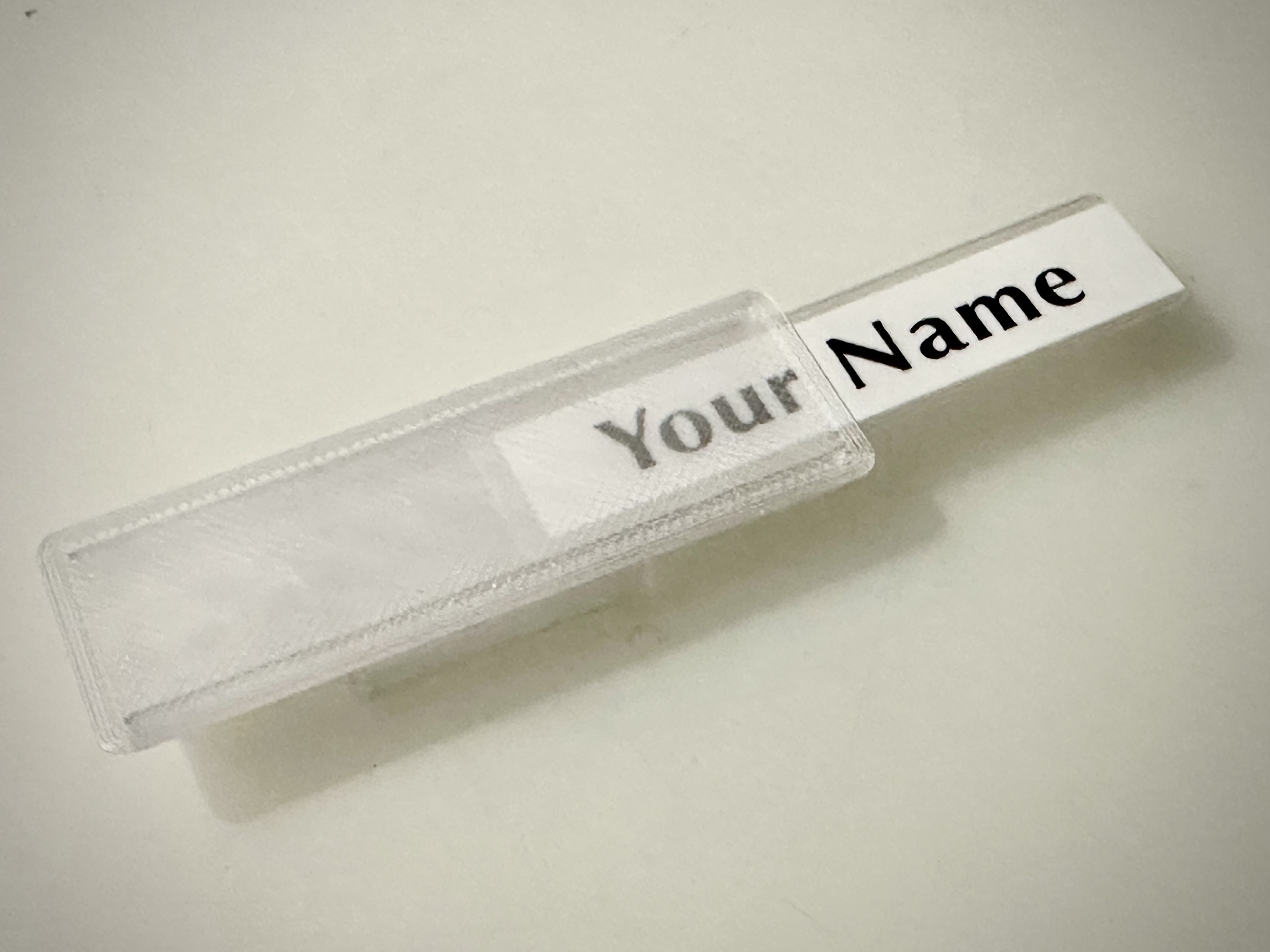 Namensschild-Einsatz für Briefkasten by T. J. | Download free STL model