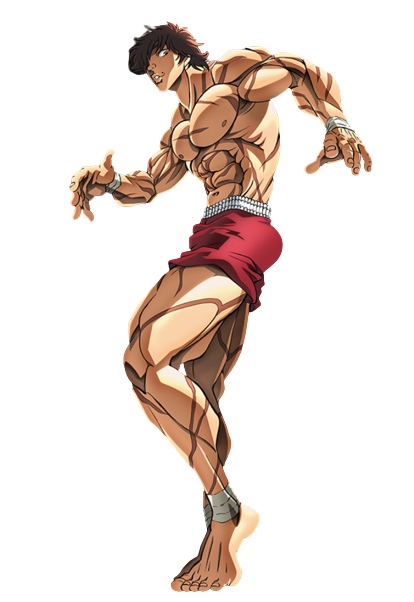 baki cortador de galleta pose de combate