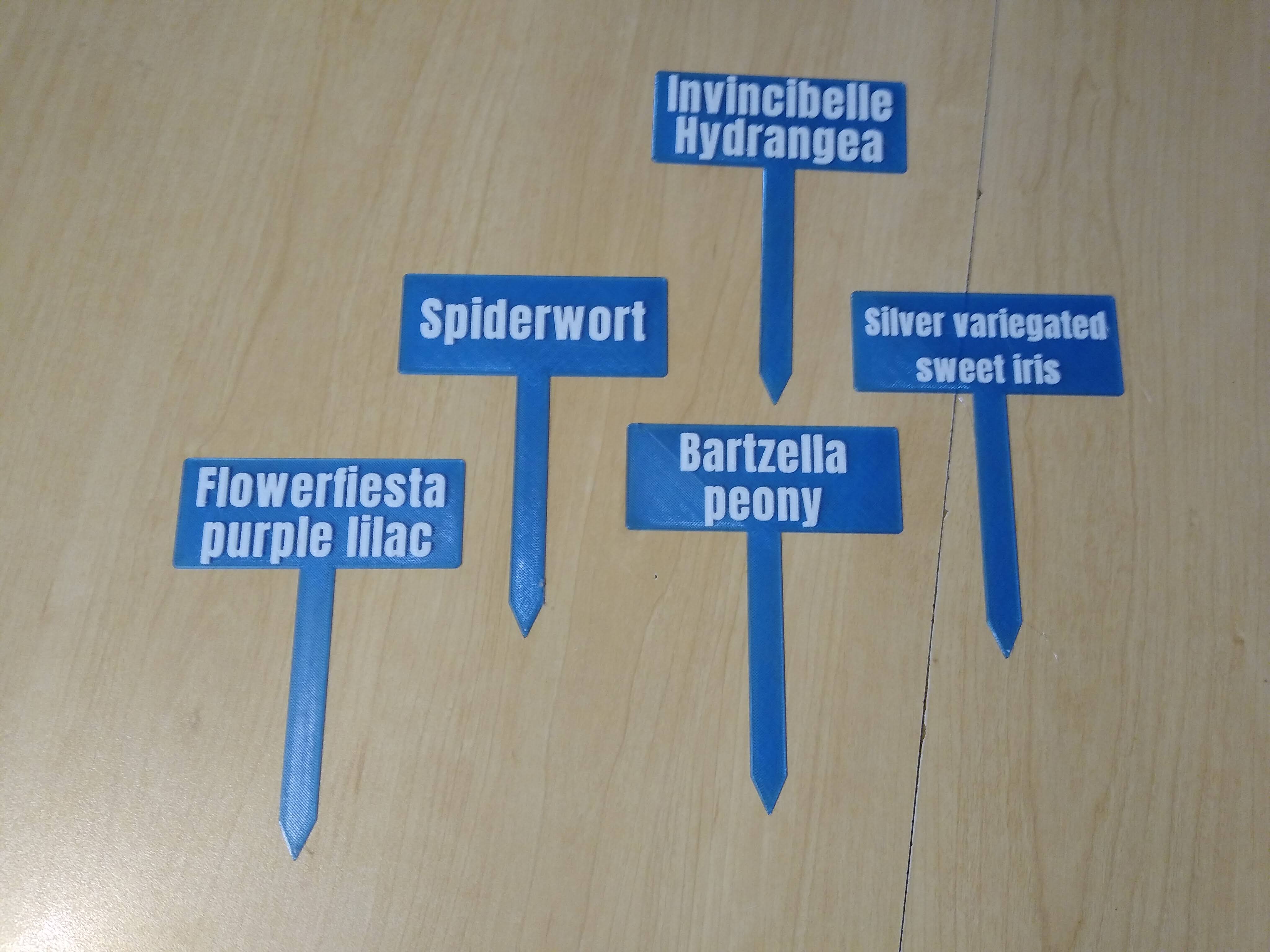 Plant label by Startrekfan2 Download free STL model
