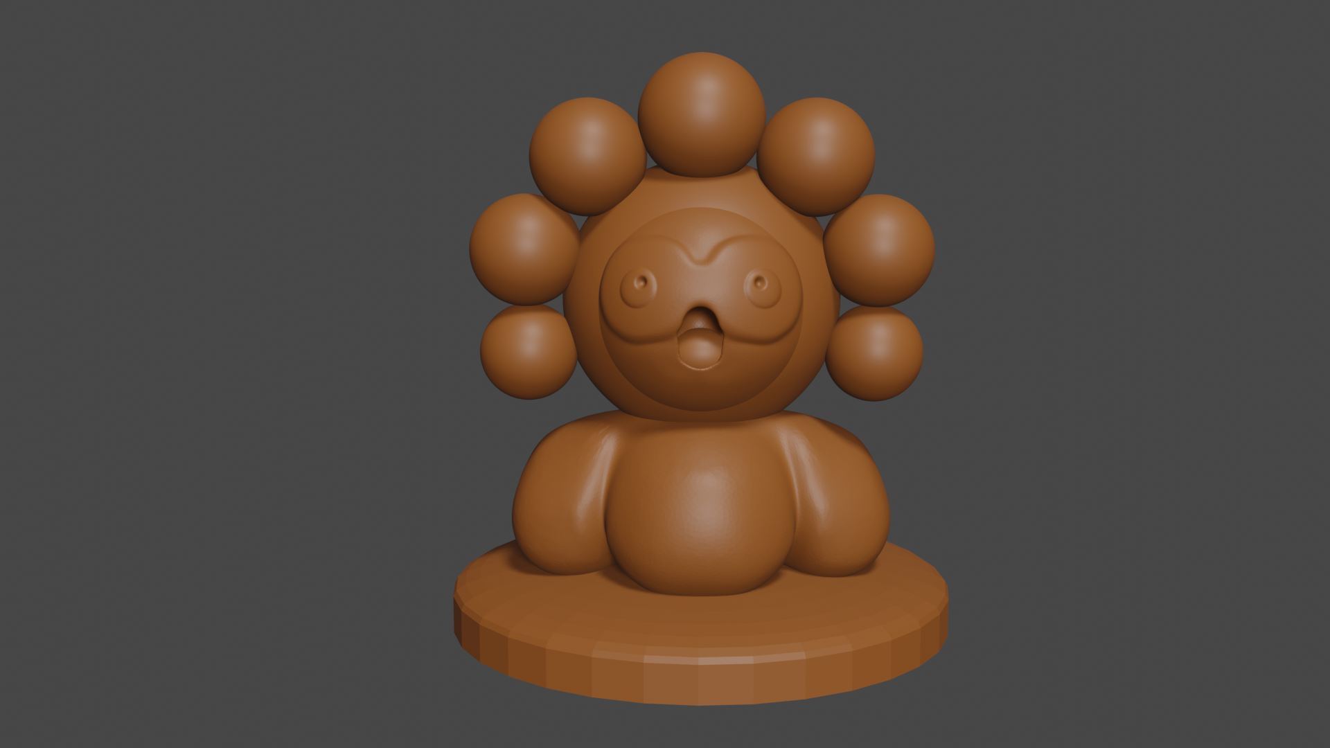 Pokemon inspired, Sunny Day Castform, Tabletop DnD miniature