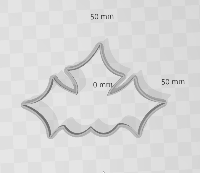 Mistletoe Cookie Cutter 02cm - 10cm