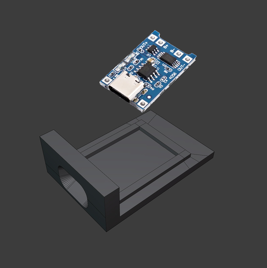 Type-C USB 5V 1A 18650 TP4056 Lithium Battery Charger Holder