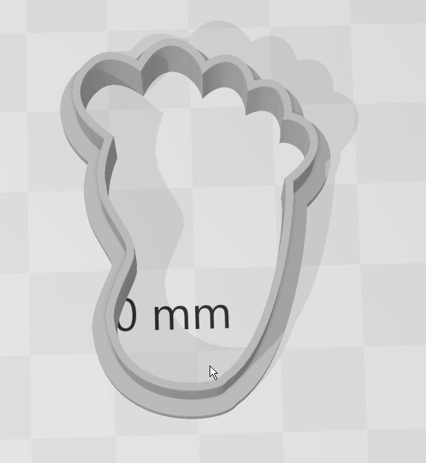 Baby Foot Cookie Cutter 02cm - 10cm by kapiosk | Download free STL ...
