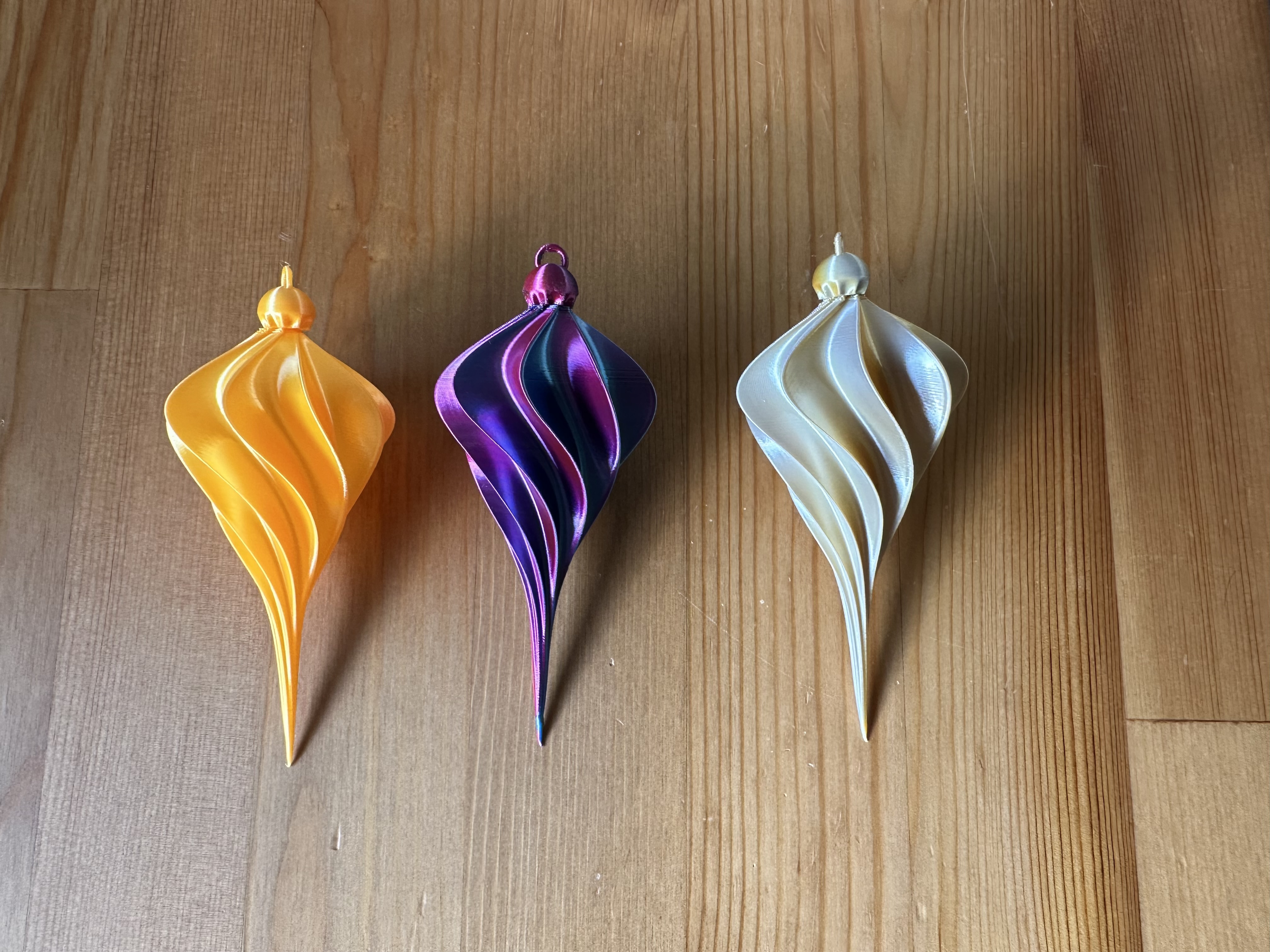 Christmas Tree Ornament 110 x 47mm (Nonagonal - 9 sided)