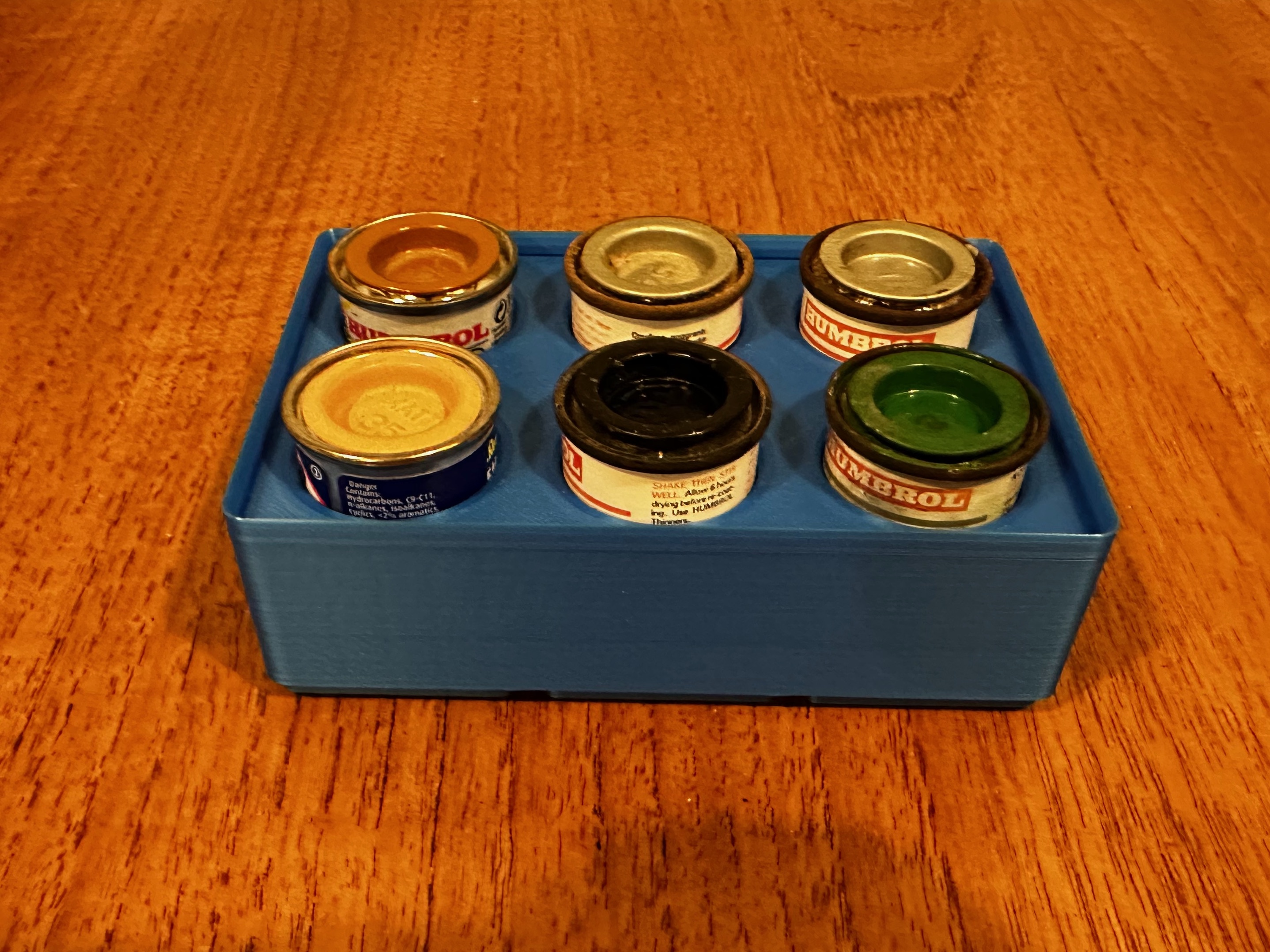 Gridfinity enamel paint tin holder by TonyW Download free STL model