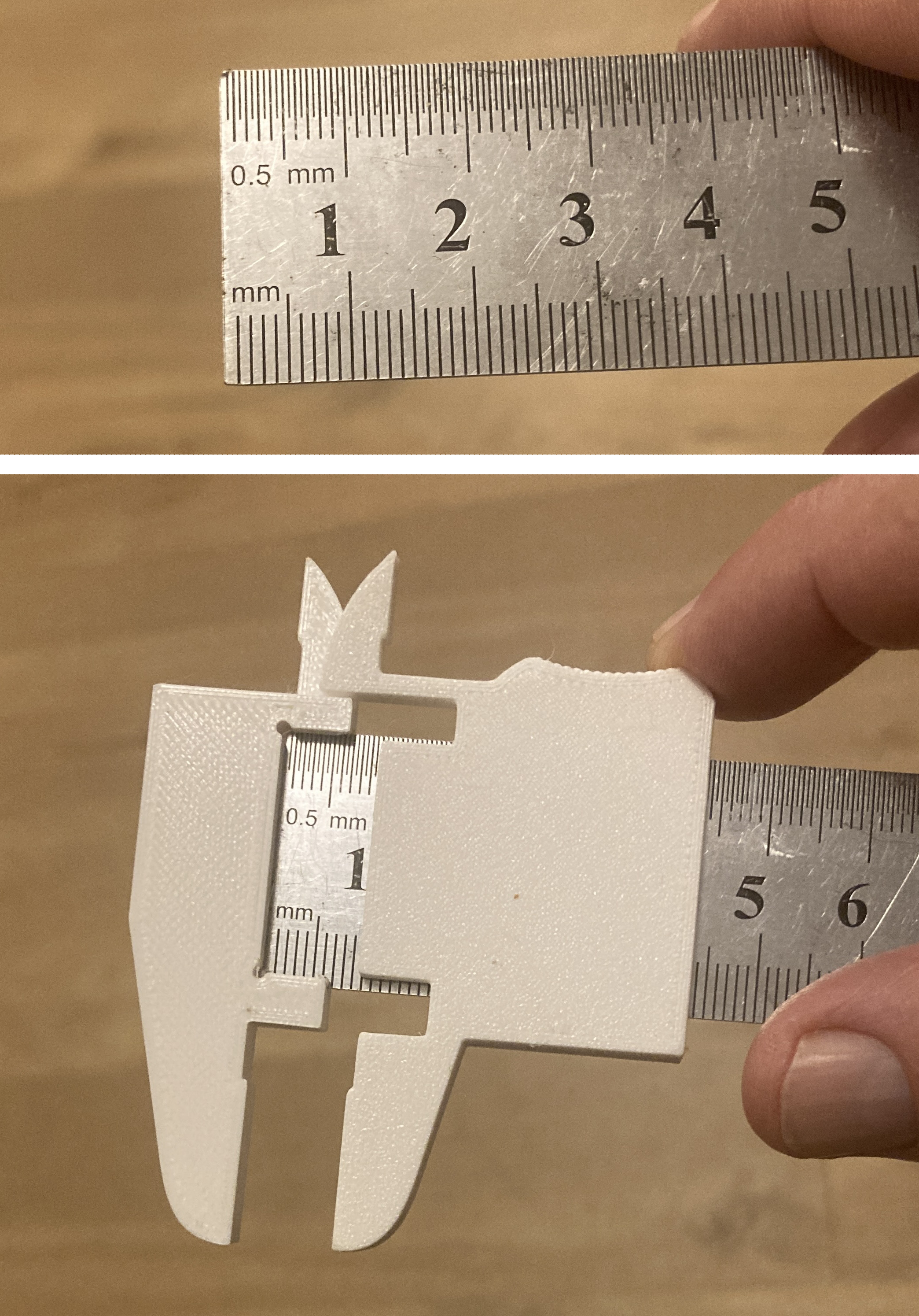 Ruler Caliper Attachment