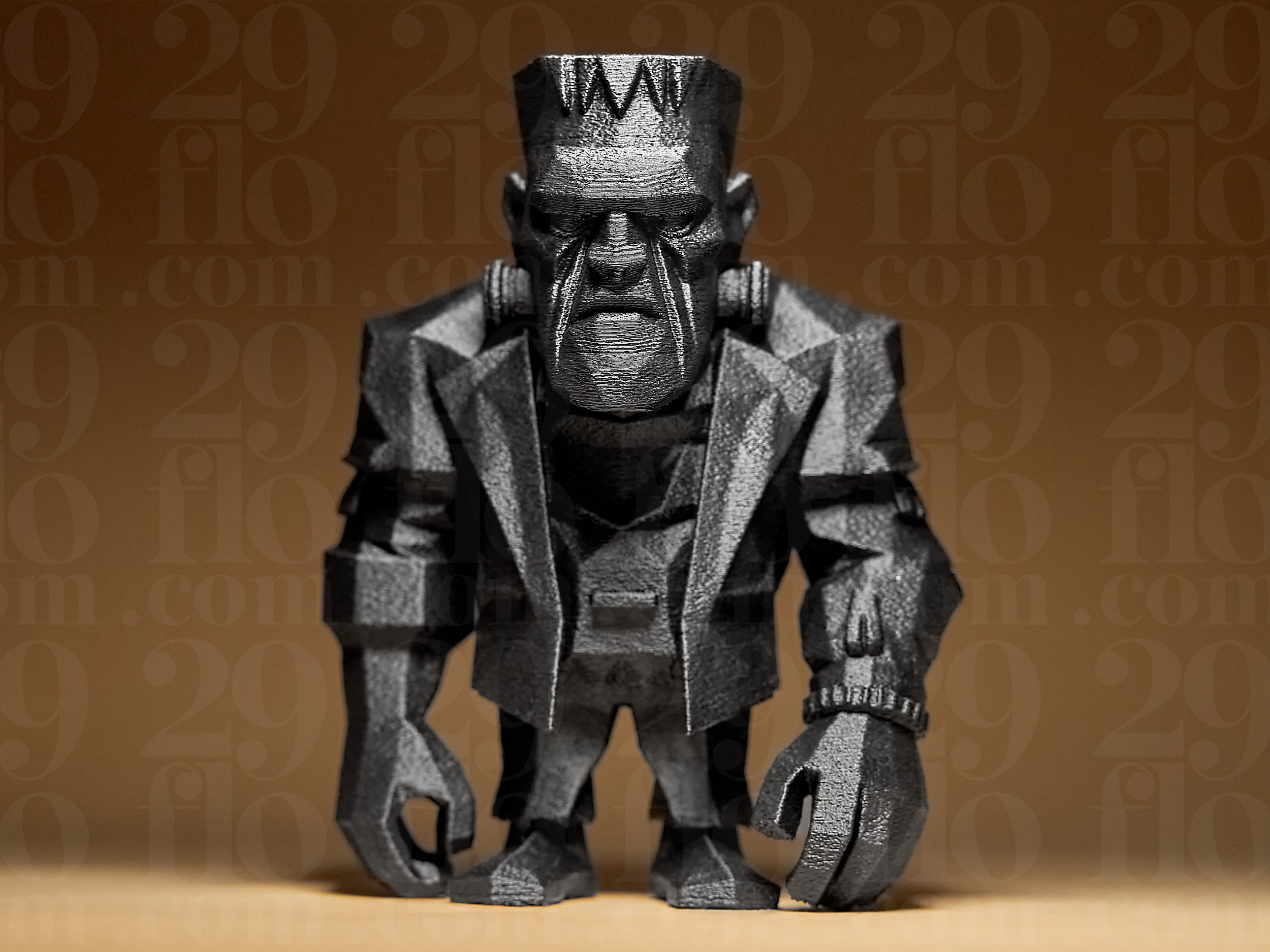 Geometric Frankenstein Figurine