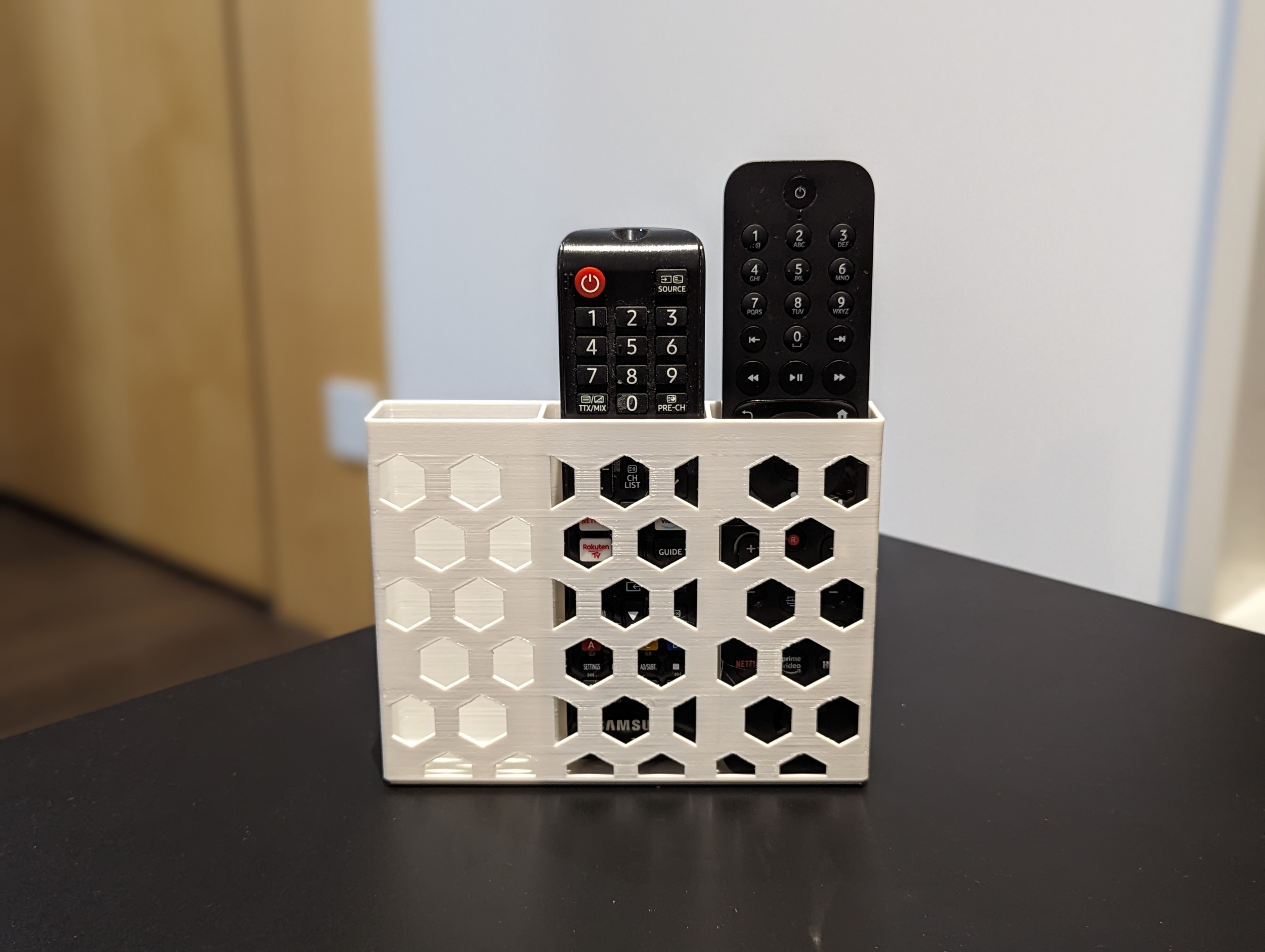 Minimalist Hexagon Remote Holder