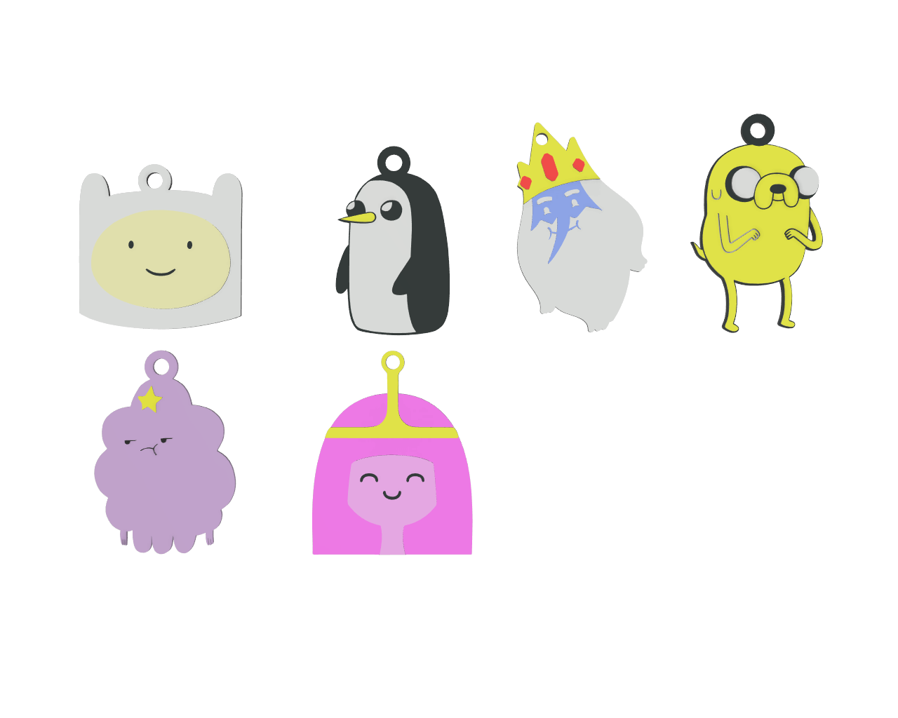 Adventure Time Keychains by Creative Cube | Download free STL model |  Printables.com