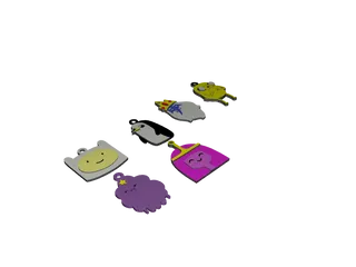 Adventure Time Keychains by Creative Cube | Download free STL model ...