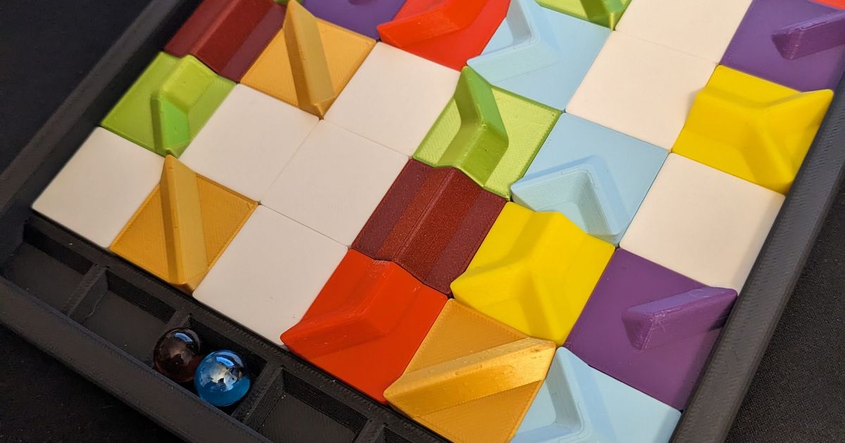 Marble Tile Game by zeal Download free STL model