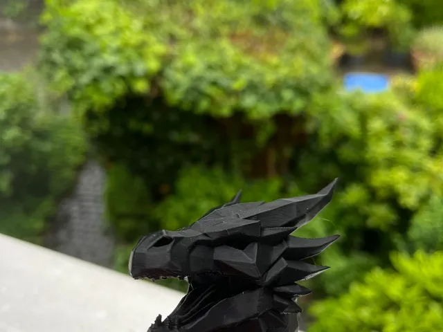 low poly dragon